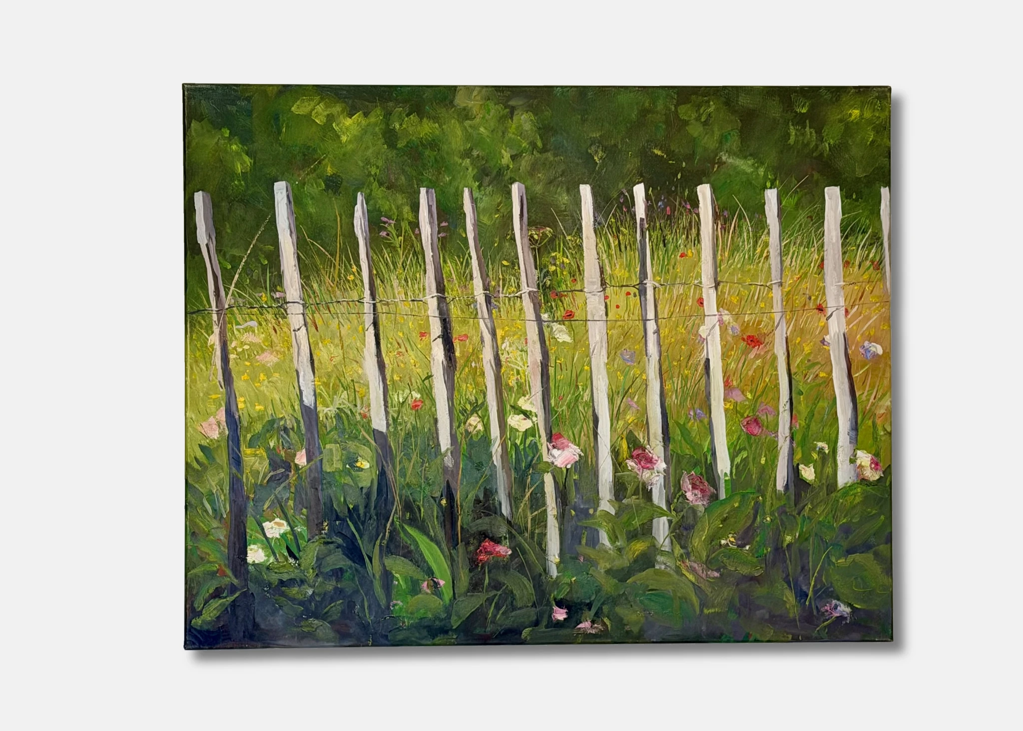 Zaun und Blumen - Ansicht 2