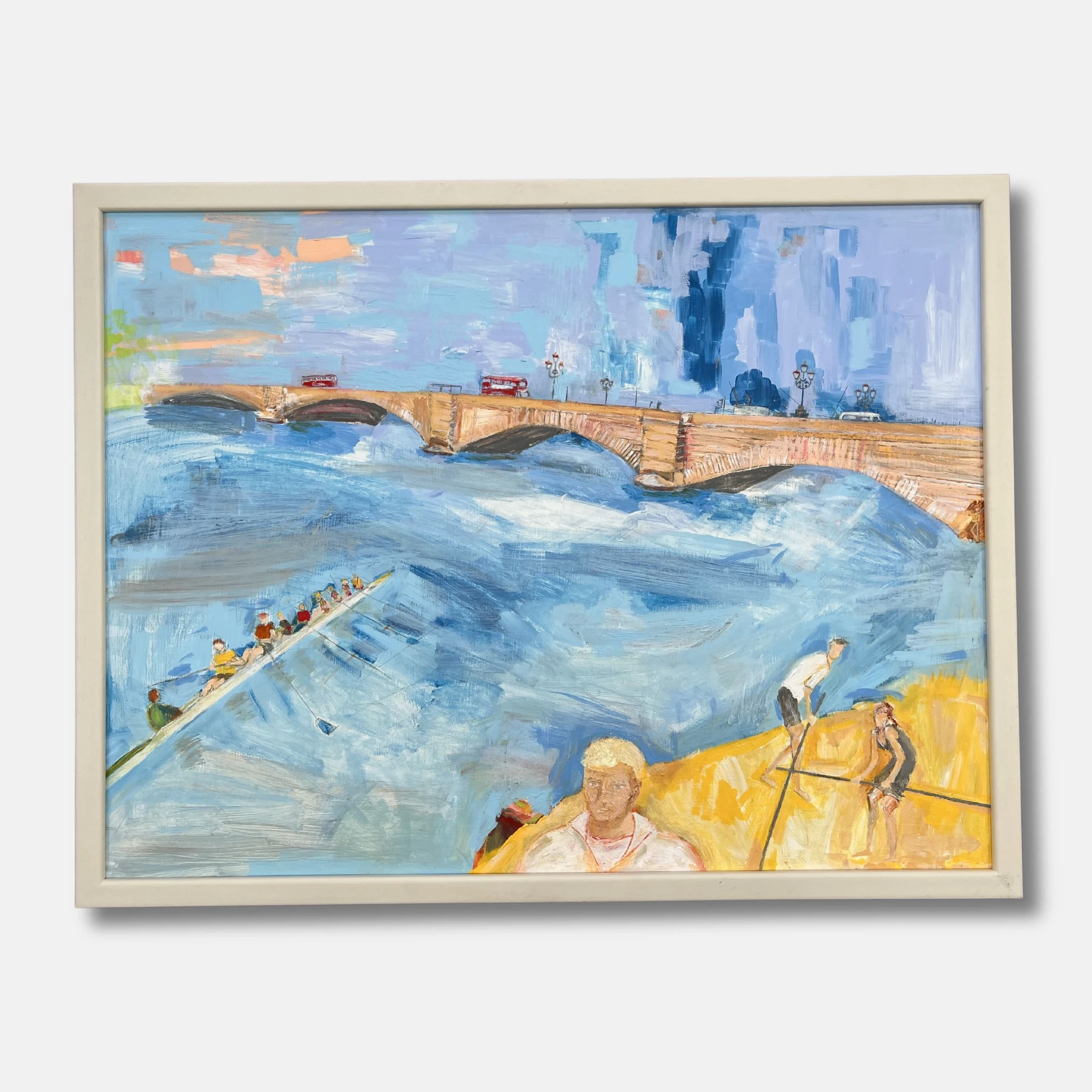 Rowers, Putney Bridge - alternate view