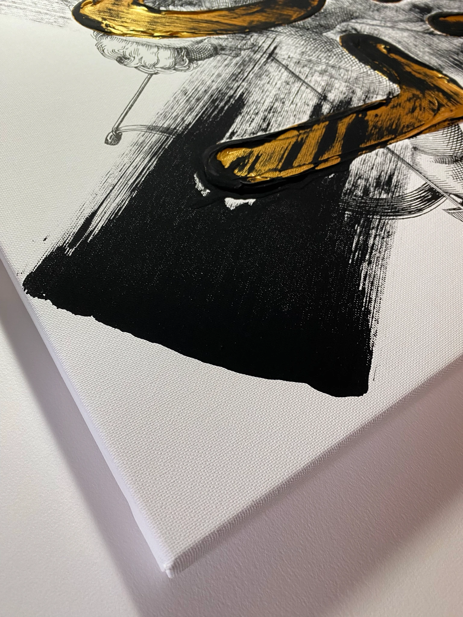 Dirty L O V E on canvas - Ansicht 3