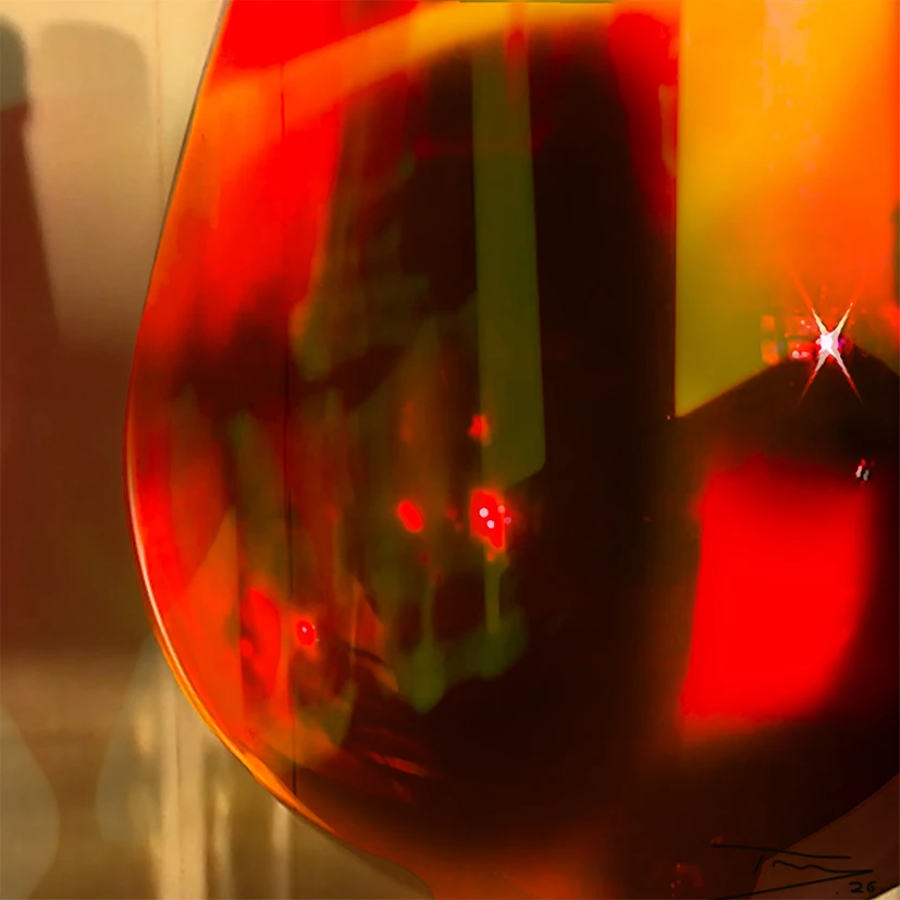 Still life with Red Glass 6