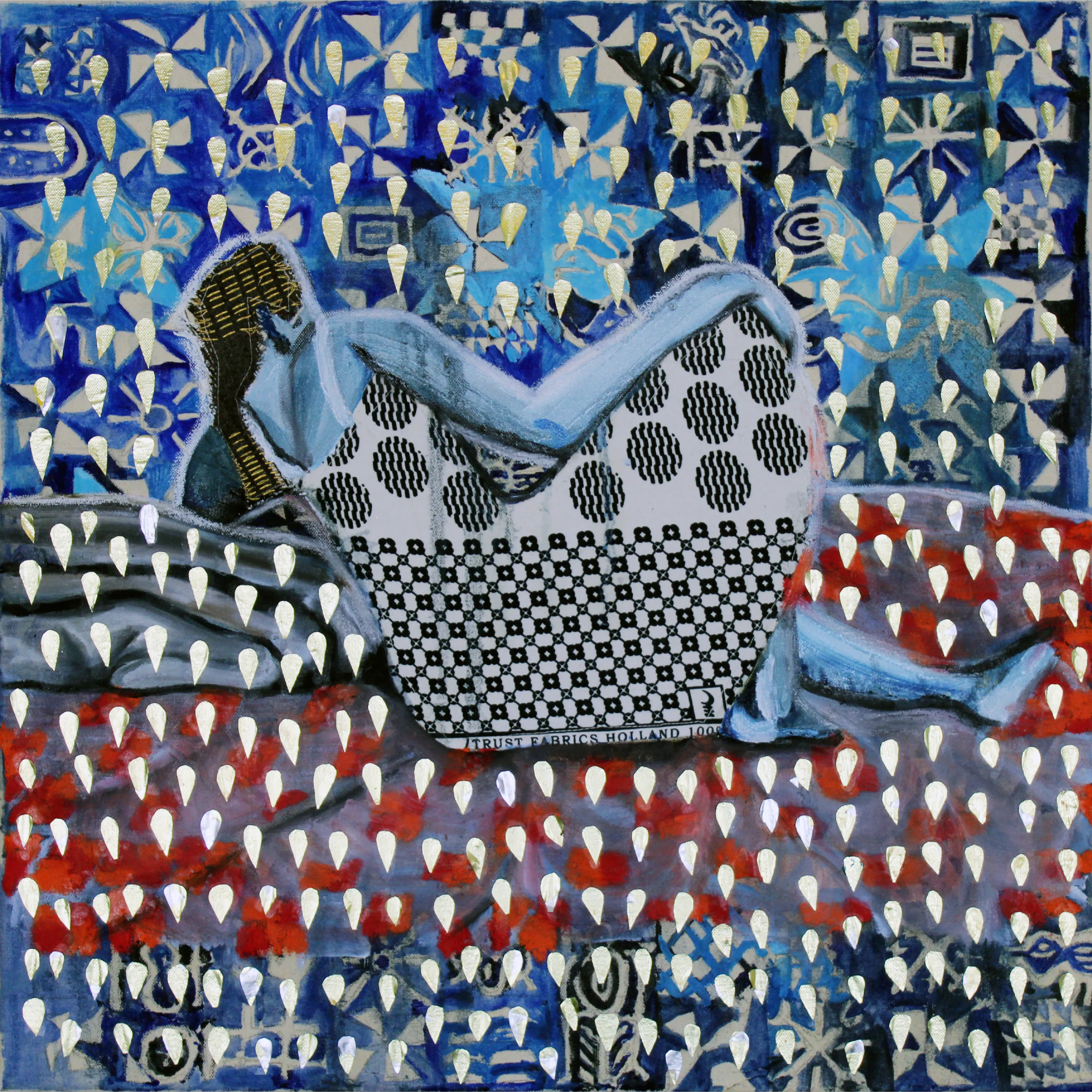 Blue girl artwork