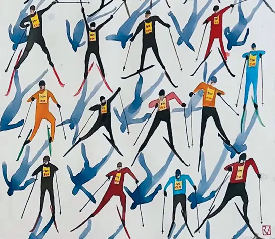 Colorful illustration of people