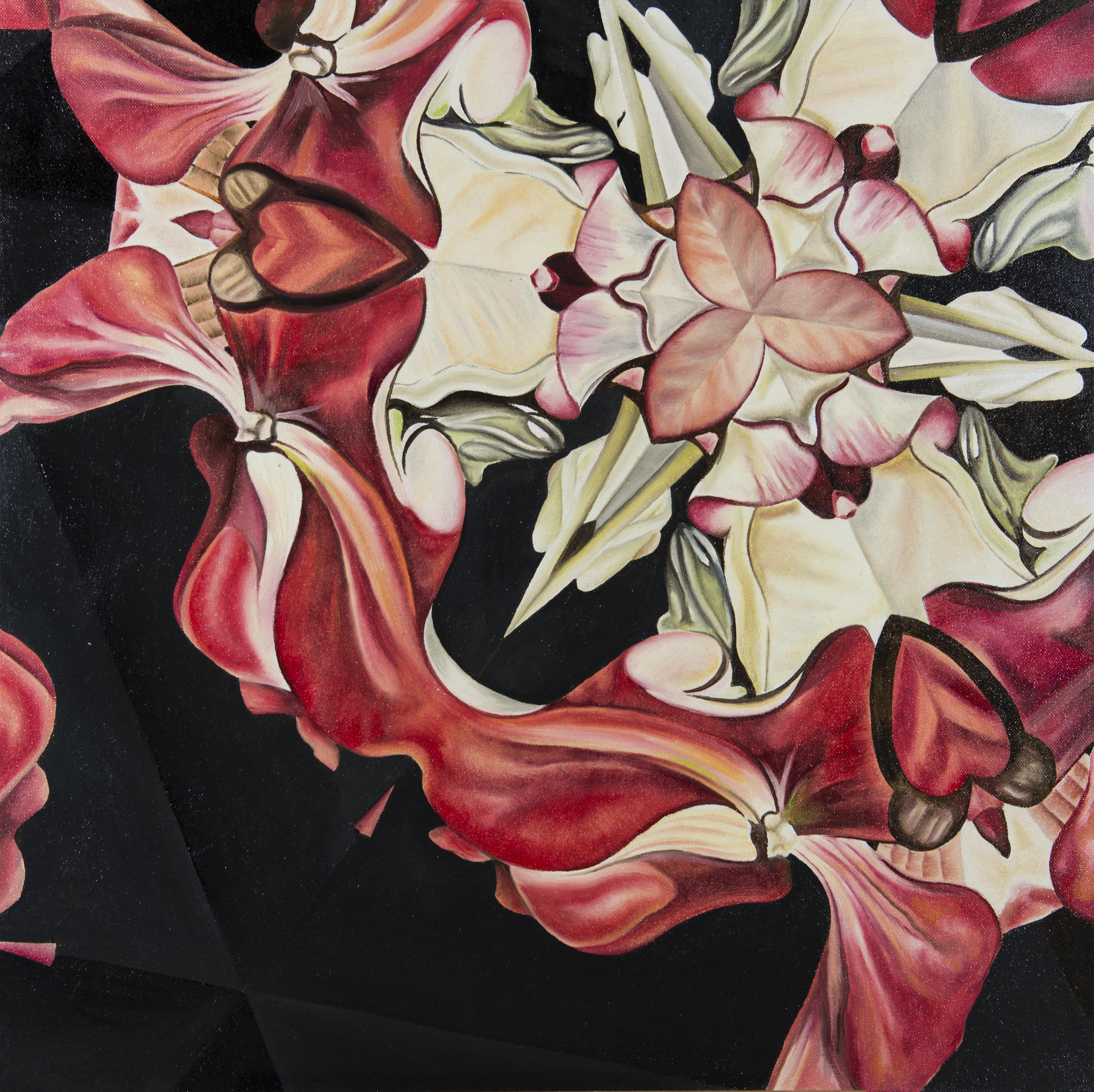 QR code next to artwork enabling frictionless purchasing