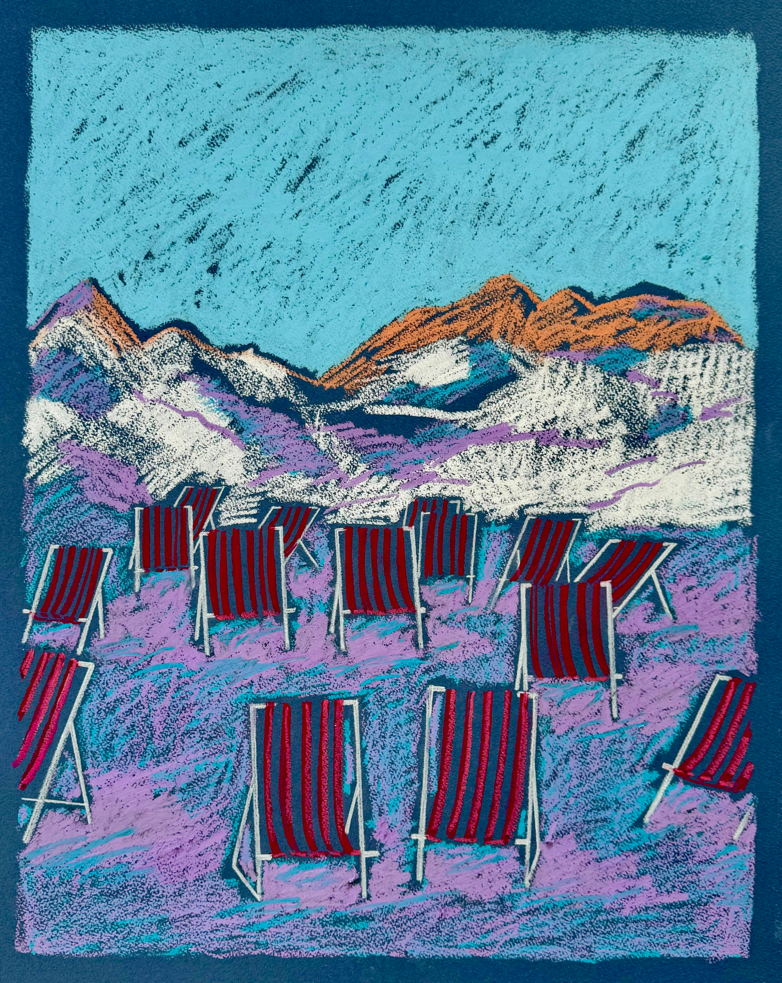 Original artwork displayed in a premium venue setting
