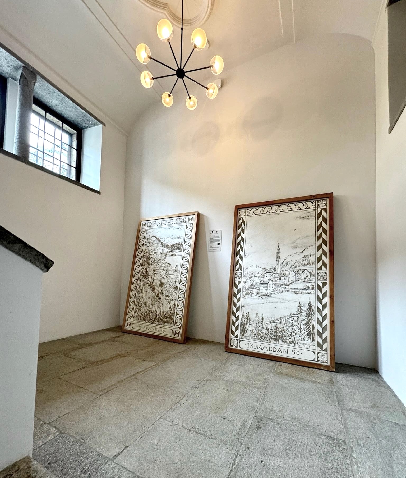 Artworks displayed in a venue