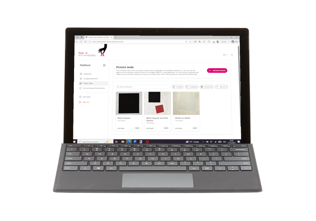 PickArt Indie turning any wall into a point of sale