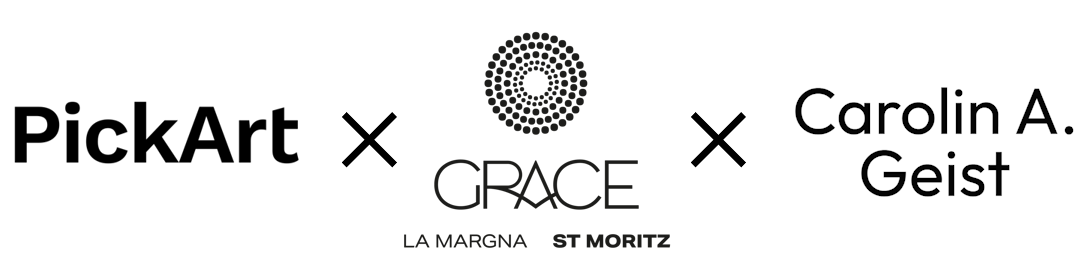 Artworks displayed at Hotel Grace La Margna in St. Moritz