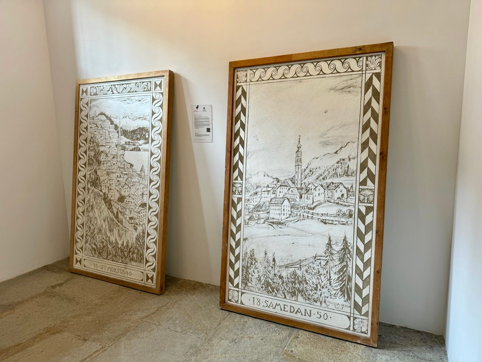 Sgraffito works by Paulin Nuotclà
